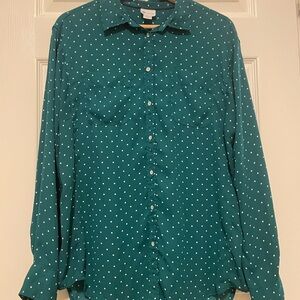 Polka Dot Women’s Button-Down